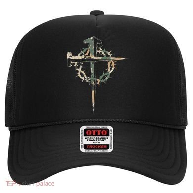 Jesus Christian Cross Camo Camouflage Natural Hat