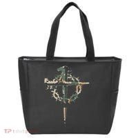 Jesus Christian Cross Camo Camouflage Natural Tote Bag thumb 0