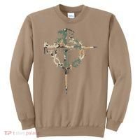 Jesus Christian Cross Camo Camouflage Natural Sweatshirt thumb 0