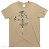 Jesus Christian Cross Camo Camouflage Natural T-Shirt thumb 0