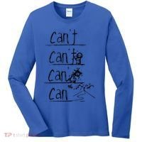 Jesus Christian Cross Cant Can Art Women's Long Sleeve Shirt thumb 0