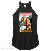 Jesus Christian Comic Cover Women's Perfect Tri Rocker Tank thumb 0