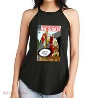 Jesus Christian Comic Cover Women's Perfect Tri Rocker Tank thumb 2