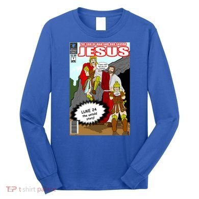 Jesus Christian Comic Cover Long Sleeve Shirt
