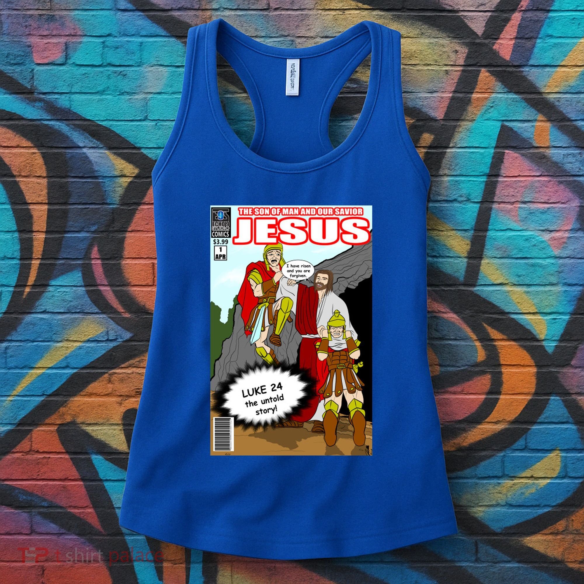 Jesus Christian Comic Cover Women's Tank Top