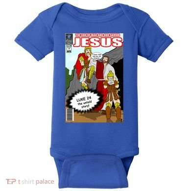 Jesus Christian Comic Cover Baby Bodysuit