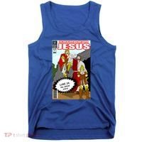 Jesus Christian Comic Cover Tank Top thumb 0