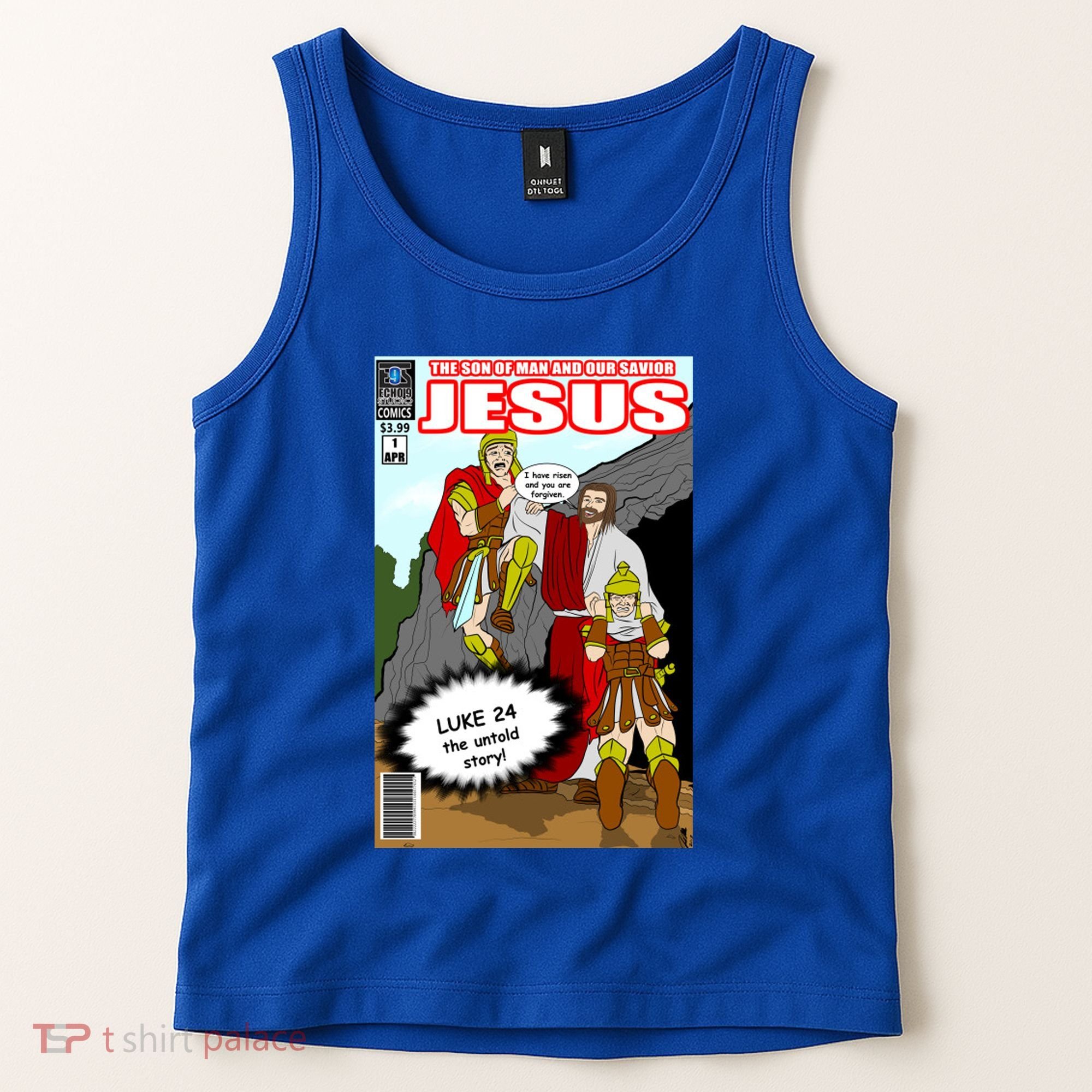 Jesus Christian Comic Cover Tank Top