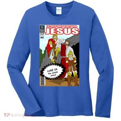 Jesus Christian Comic Cover Women's Long Sleeve Shirt