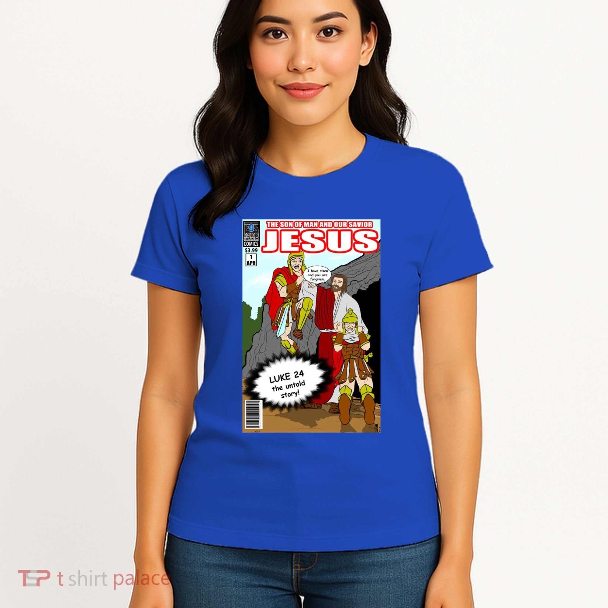 Jesus Christian Comic Cover Women's T-Shirt