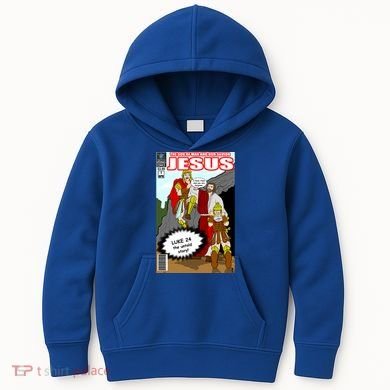 Jesus Christian Comic Cover Kids Hoodie