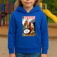 Jesus Christian Comic Cover Kids Hoodie thumb 3