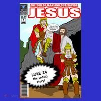Jesus Christian Comic Cover Kids Long Sleeve Shirt thumb 2