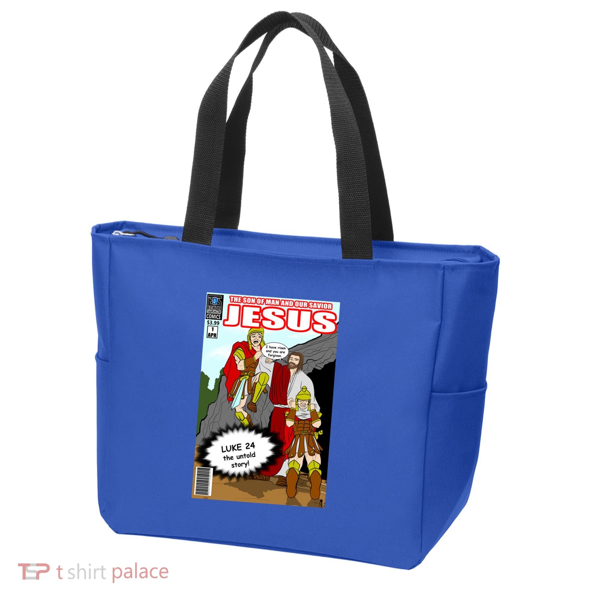 Jesus Christian Comic Cover Tote Bag