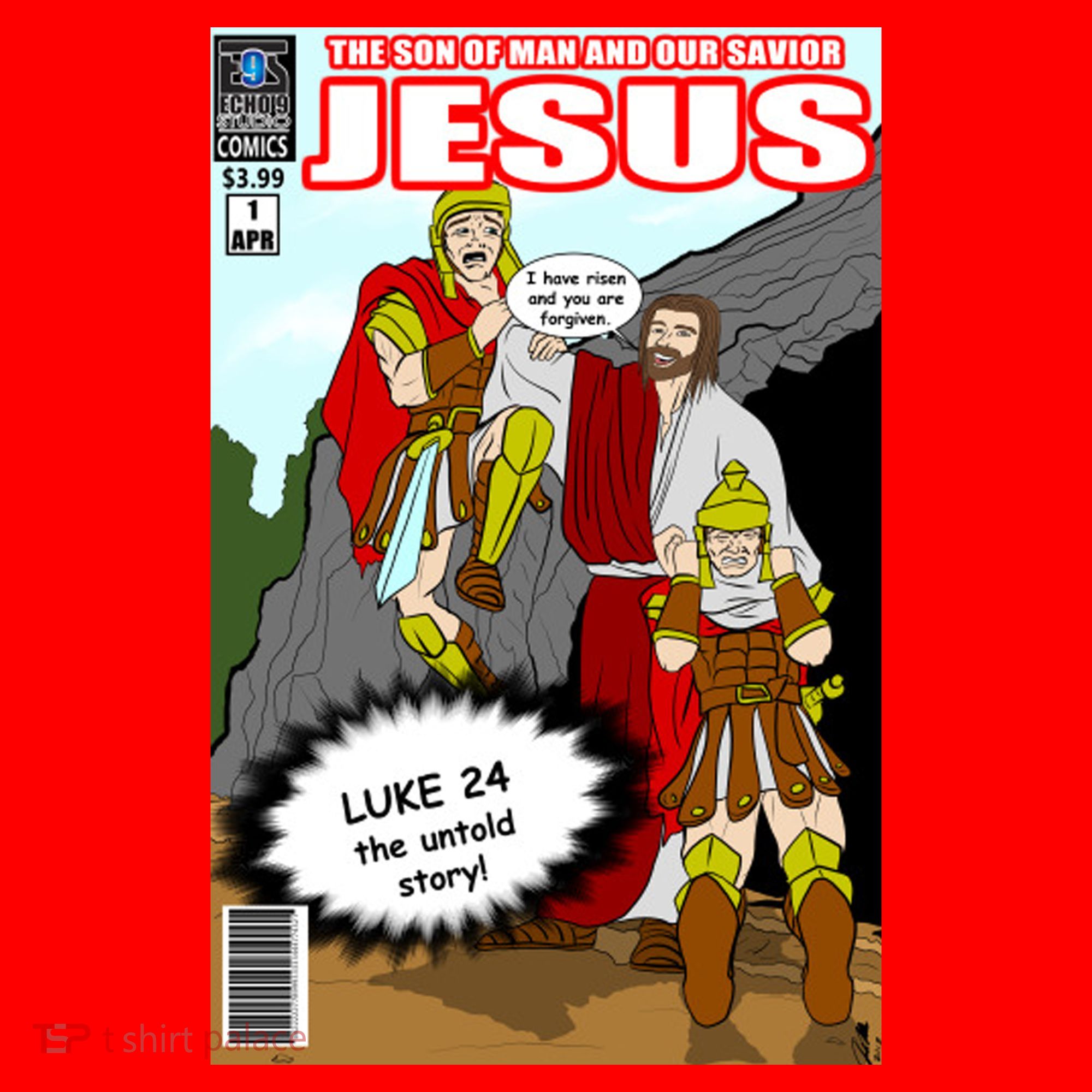 Jesus Christian Comic Cover Santa Hat