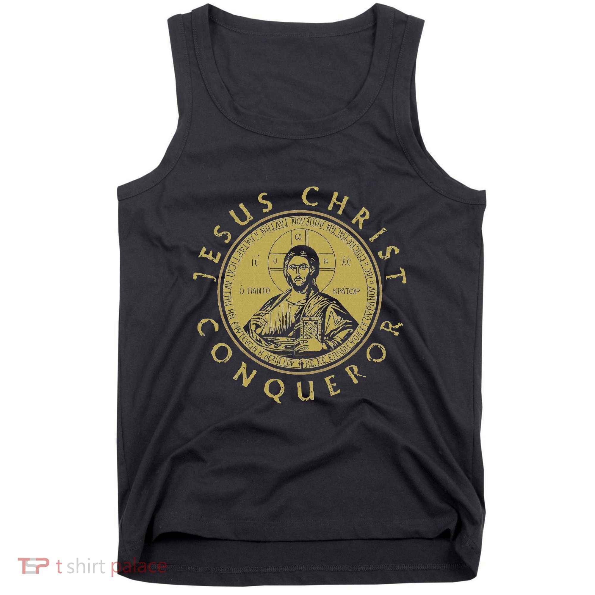 Jesus Christ Conqueror Orthodox Christianity Tank Top