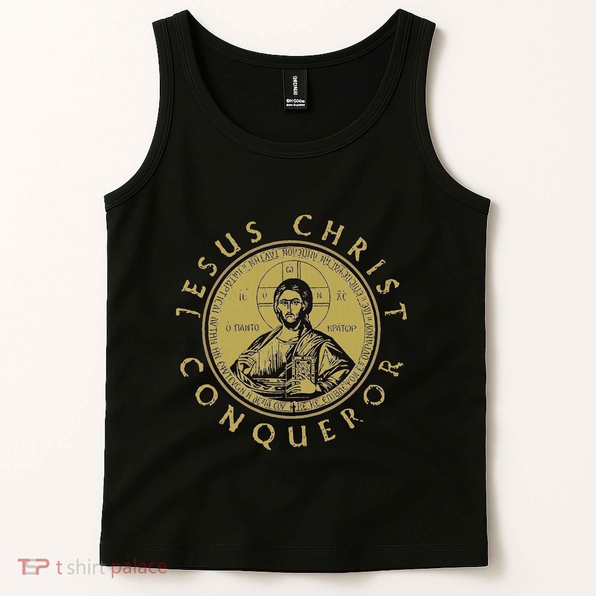 Jesus Christ Conqueror Orthodox Christianity Tank Top