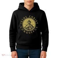 Jesus Christ Conqueror Orthodox Christianity Kids Hoodie thumb 4