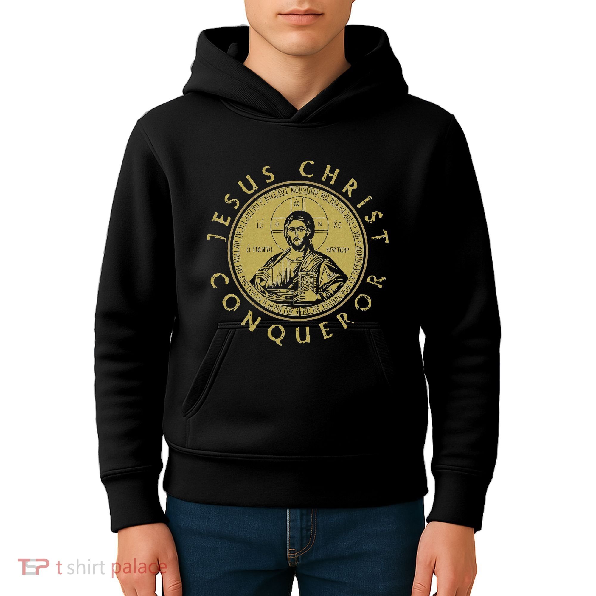 Jesus Christ Conqueror Orthodox Christianity Kids Hoodie