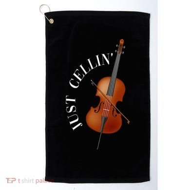 Just Cellin Cello Golf Towel