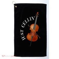 Just Cellin Cello Golf Towel thumb 0