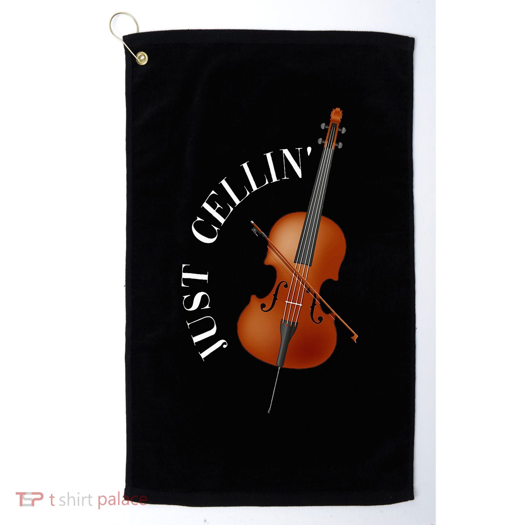 Just Cellin Cello Golf Towel