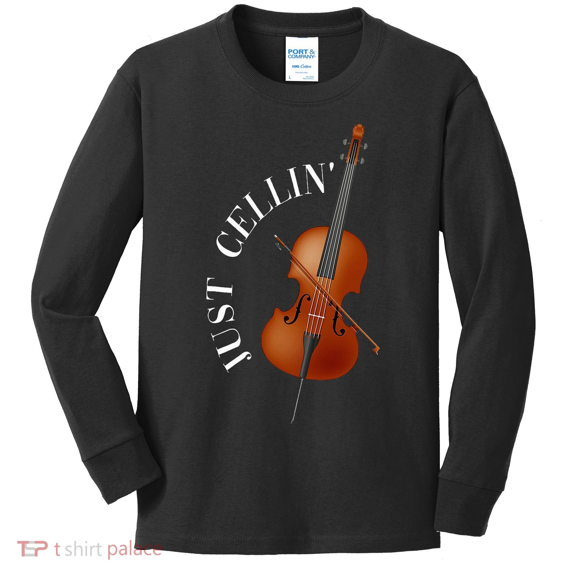 Just Cellin Cello Kids Long Sleeve Shirt