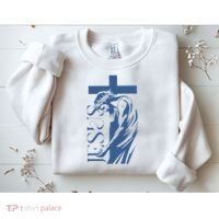 Jesus Christ Cross Christian Faith Sweatshirt thumb 2