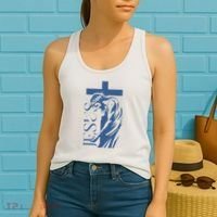 Jesus Christ Cross Christian Faith Women's Tank Top thumb 2