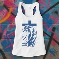 Jesus Christ Cross Christian Faith Women's Tank Top thumb 3