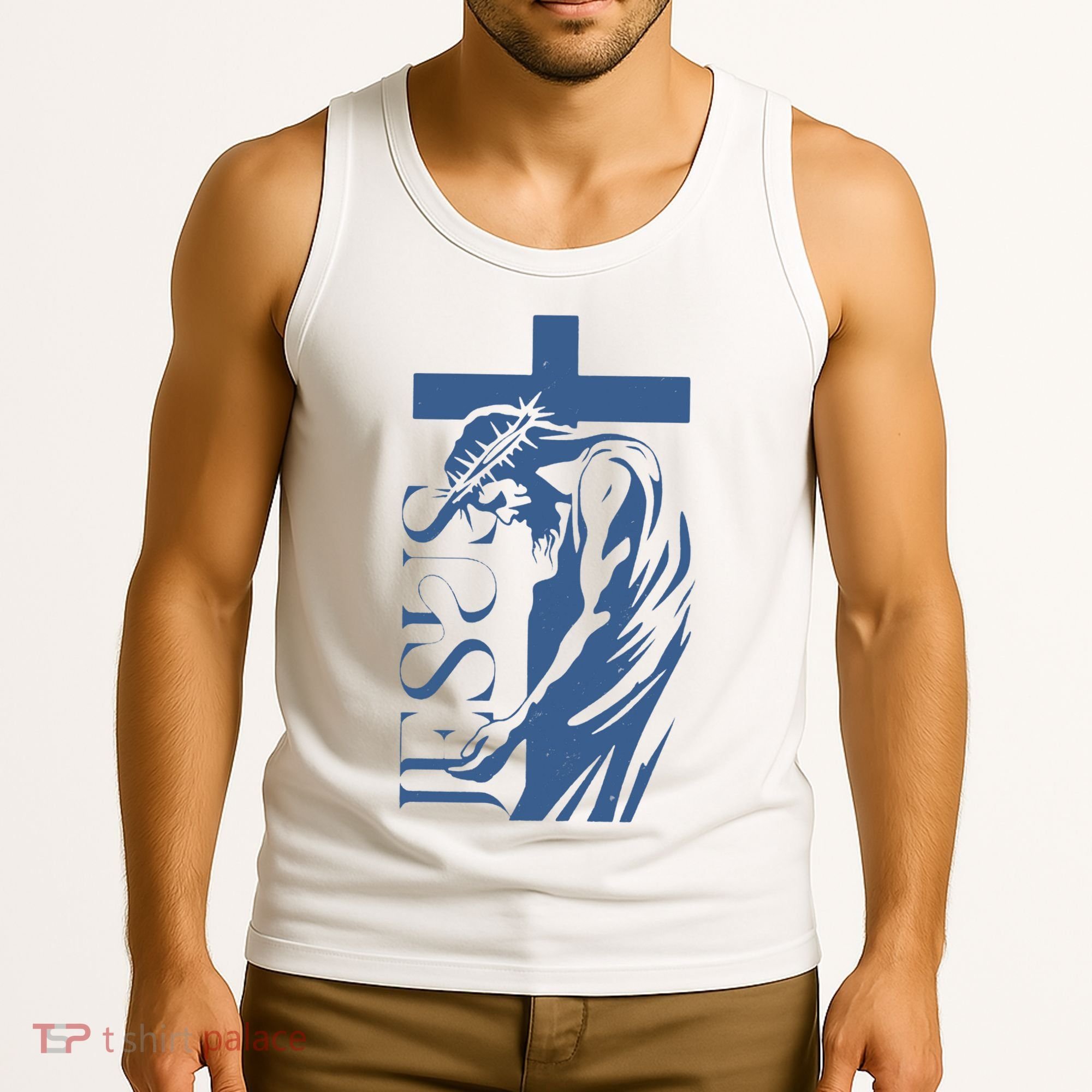 Jesus Christ Cross Christian Faith Tank Top