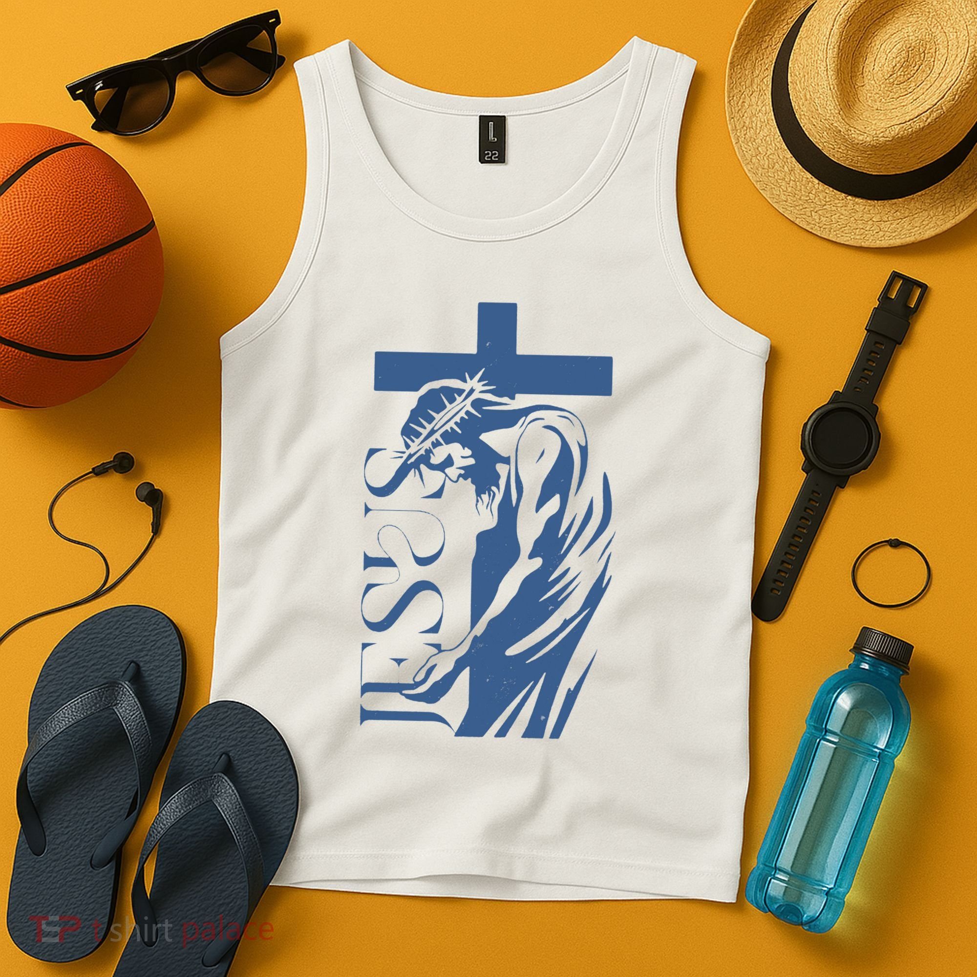 Jesus Christ Cross Christian Faith Tank Top