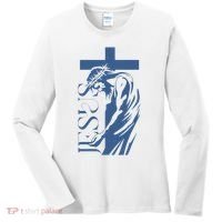 Jesus Christ Cross Christian Faith Women's Long Sleeve Shirt thumb 0