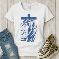 Jesus Christ Cross Christian Faith Women's T-Shirt thumb 3