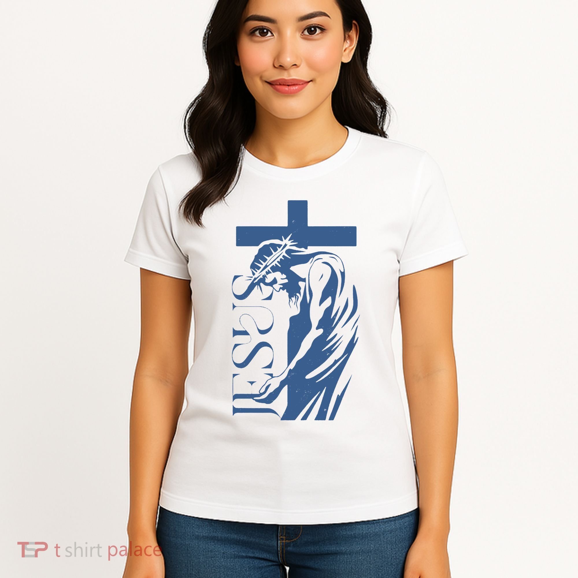 Jesus Christ Cross Christian Faith Women's T-Shirt