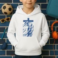 Jesus Christ Cross Christian Faith Kids Hoodie thumb 2