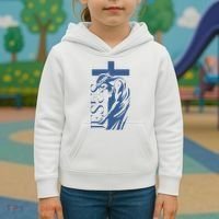 Jesus Christ Cross Christian Faith Kids Hoodie thumb 3