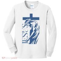 Jesus Christ Cross Christian Faith Kids Long Sleeve Shirt thumb 0