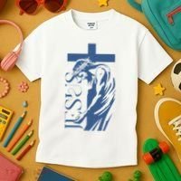 Jesus Christ Cross Christian Faith Kids T-Shirt thumb 3