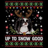 Japanese Chin Dog Reindeer Ugly Christmas Sweater Cool Gift Coffee Mug thumb 5