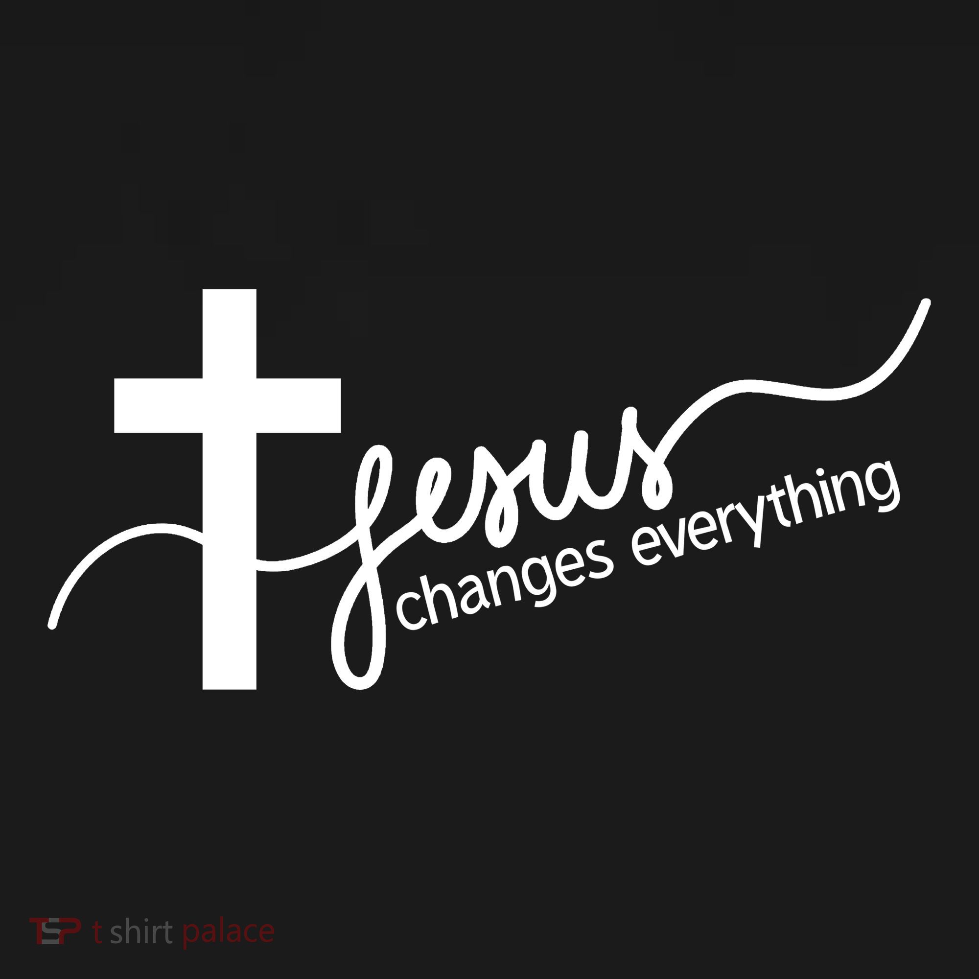 Jesus Changes Everything Cross USA-Made Doggie Bandana