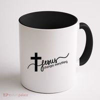 Jesus Changes Everything Cross Coffee Mug thumb 1