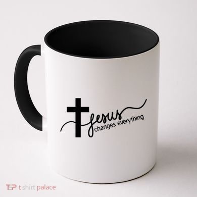 Jesus Changes Everything Cross Coffee Mug