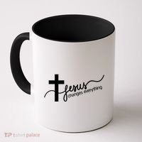 Jesus Changes Everything Cross Coffee Mug thumb 0