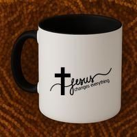 Jesus Changes Everything Cross Coffee Mug thumb 2