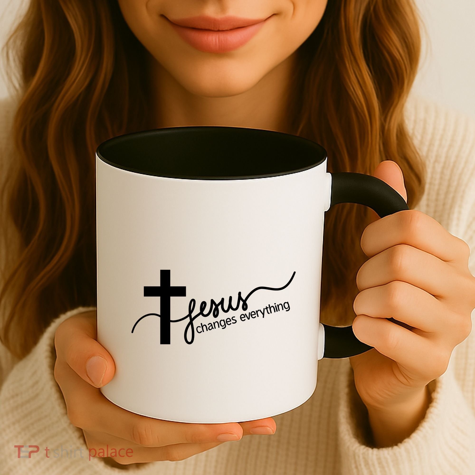 Jesus Changes Everything Cross Coffee Mug