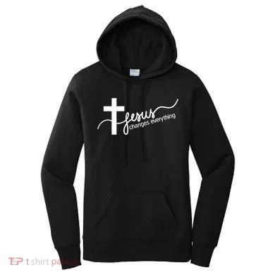 Jesus Changes Everything Cross Women's Hoodie