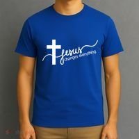 Jesus Changes Everything Cross T-Shirt thumb 3