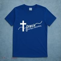 Jesus Changes Everything Cross T-Shirt thumb 5