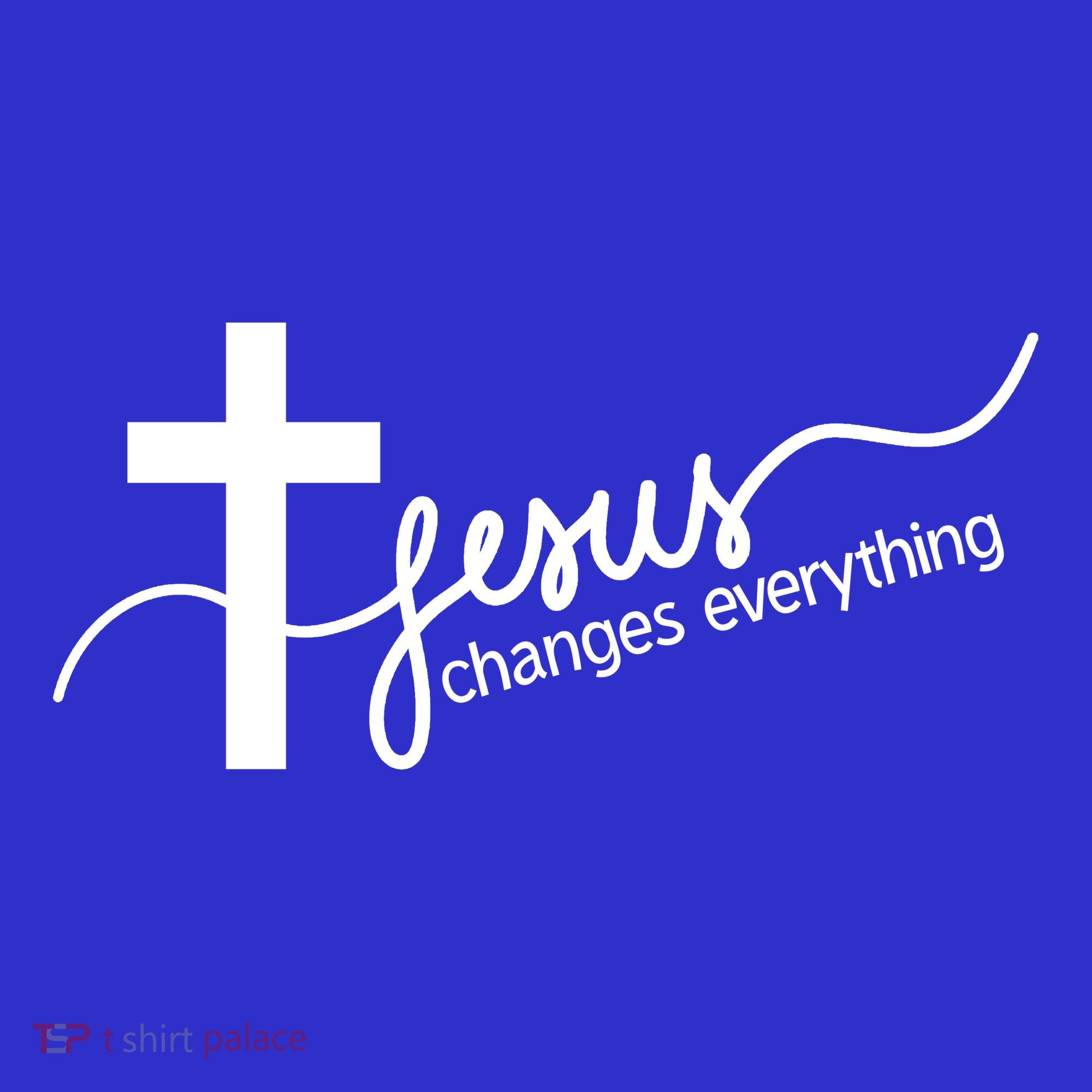 Jesus Changes Everything Cross Button